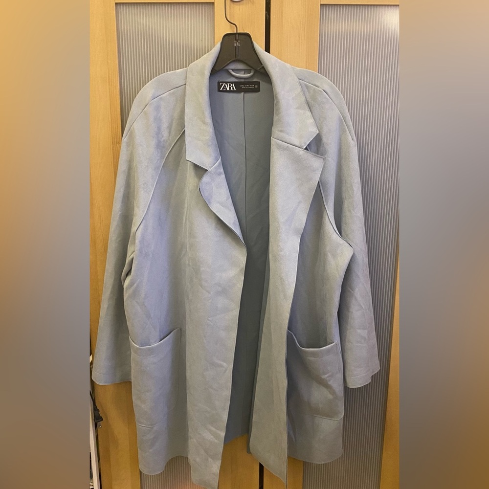Zara faux suede blazer Size XL